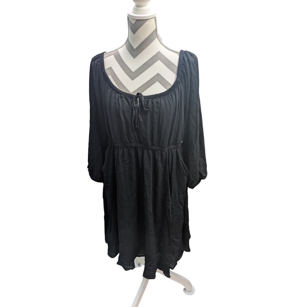 Torrid midi Dress Black Womens 0 with Pockets